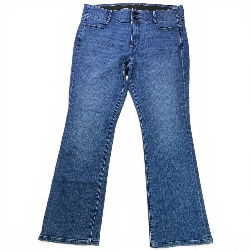 Apt 9 Blue Bootcut Jeans Women Size 16 Comfort Waist Stretch Denim